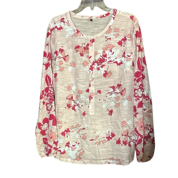 United Colors Of Benetton Floral Blouse - Pink and Red - Picture 1 of 6